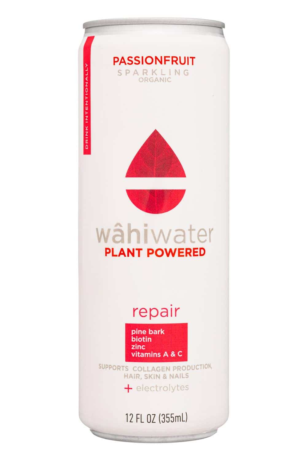 WâhiWater: WahiWater-12oz-2022-Sparkling-Passionfruit-Front