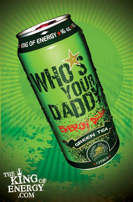 Who's Your Daddy Energy Drink: Green Tea Energy Drink