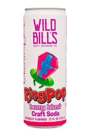 Wild Bills: WildBills-12oz-2024-RingPopSoda-BerryBlast-Front