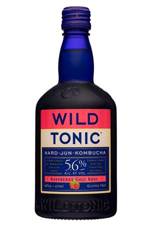 Wild Tonic: WildTonic-16oz-2020-HardKombucha-RaspGojiRose