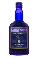 Wild Tonic: WildTonic-JunKombucha-16oz-BlueberryBasil-Front