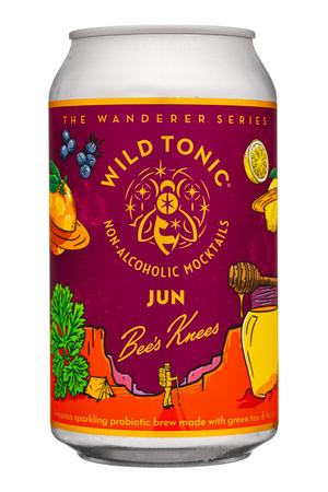 Wild Tonic: WildTonic-12oz-2022-Mocktails-BeesKnees-Front