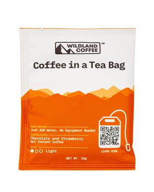 Wildland Coffee: WildlandCoffee-16g-2022-CoffeeBag-ChocStrawb