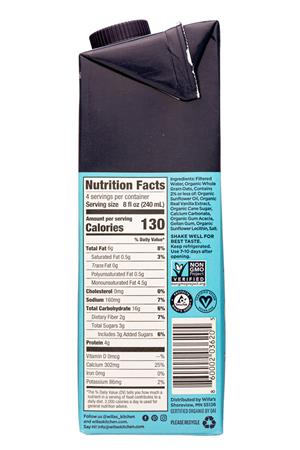 Willa's Kitchen: Willas-32oz-2022-OatMilk-Creamy-Facts