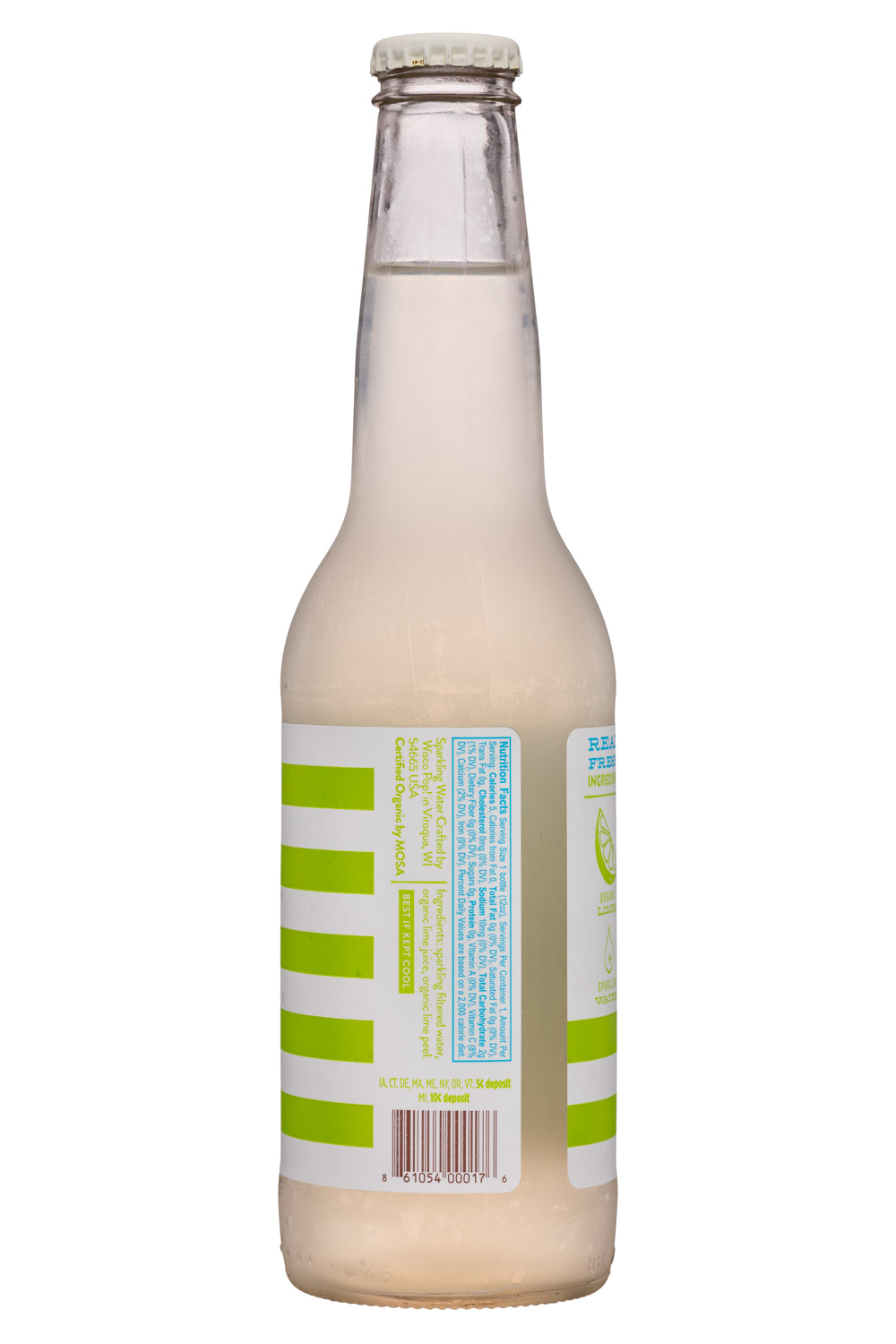 Wisco Pop! Sparkle: WiscoPop-12oz-Sparkle-Unsweet-Lime-Facts