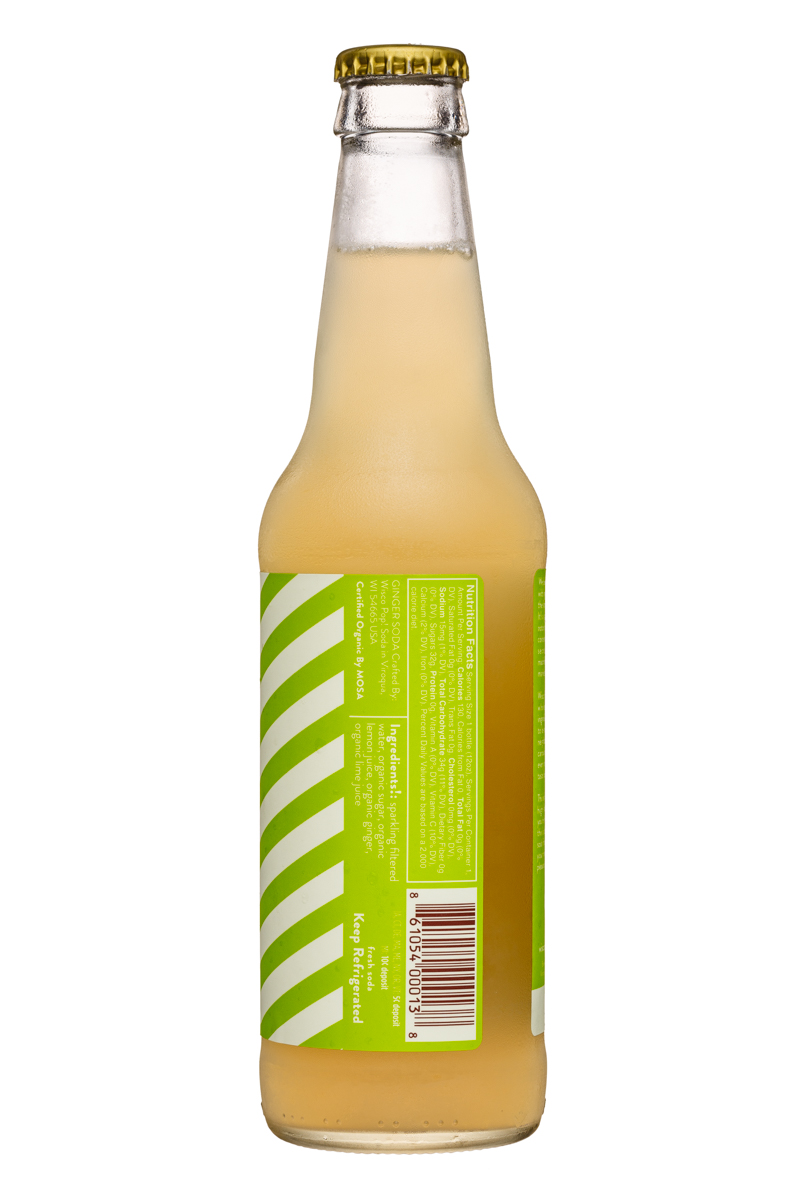 Wisco Pop! Soda: WiscoPop-12ozBottle-Ginger-Facts