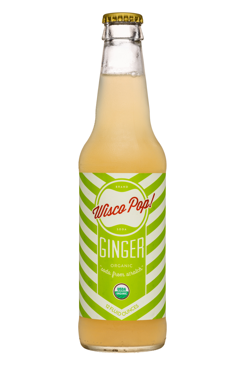 Wisco Pop! Soda: WiscoPop-12ozBottle-Ginger-Front