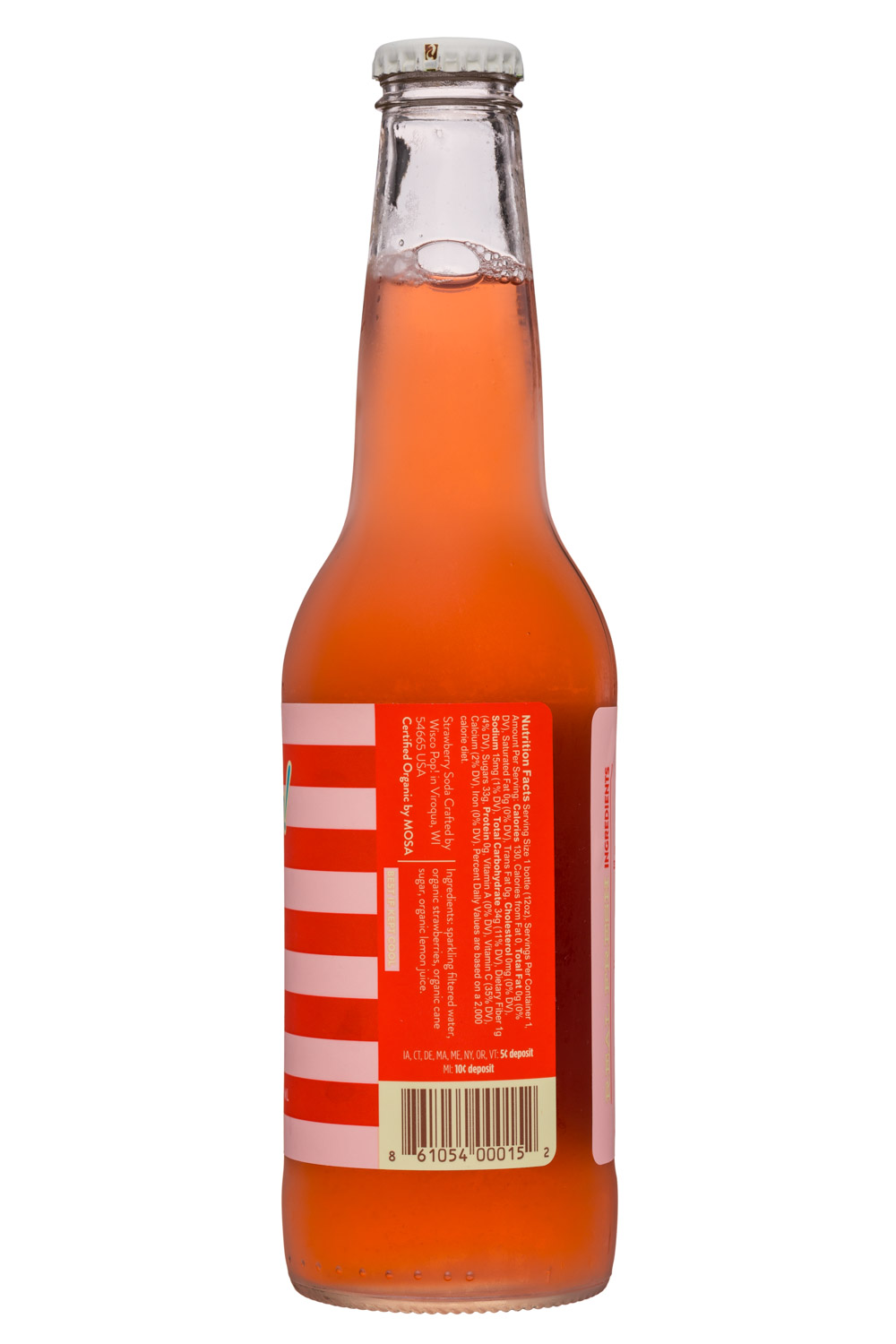 Wisco Pop! Soda: WiscoPop-12oz-Soda-Strawb-Facts