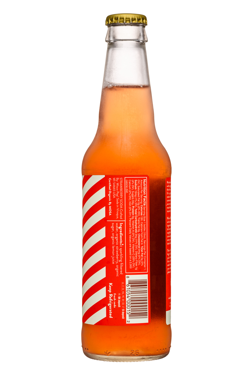 Wisco Pop! Soda: WiscoPop-12ozBottle-Strawberry-Facts