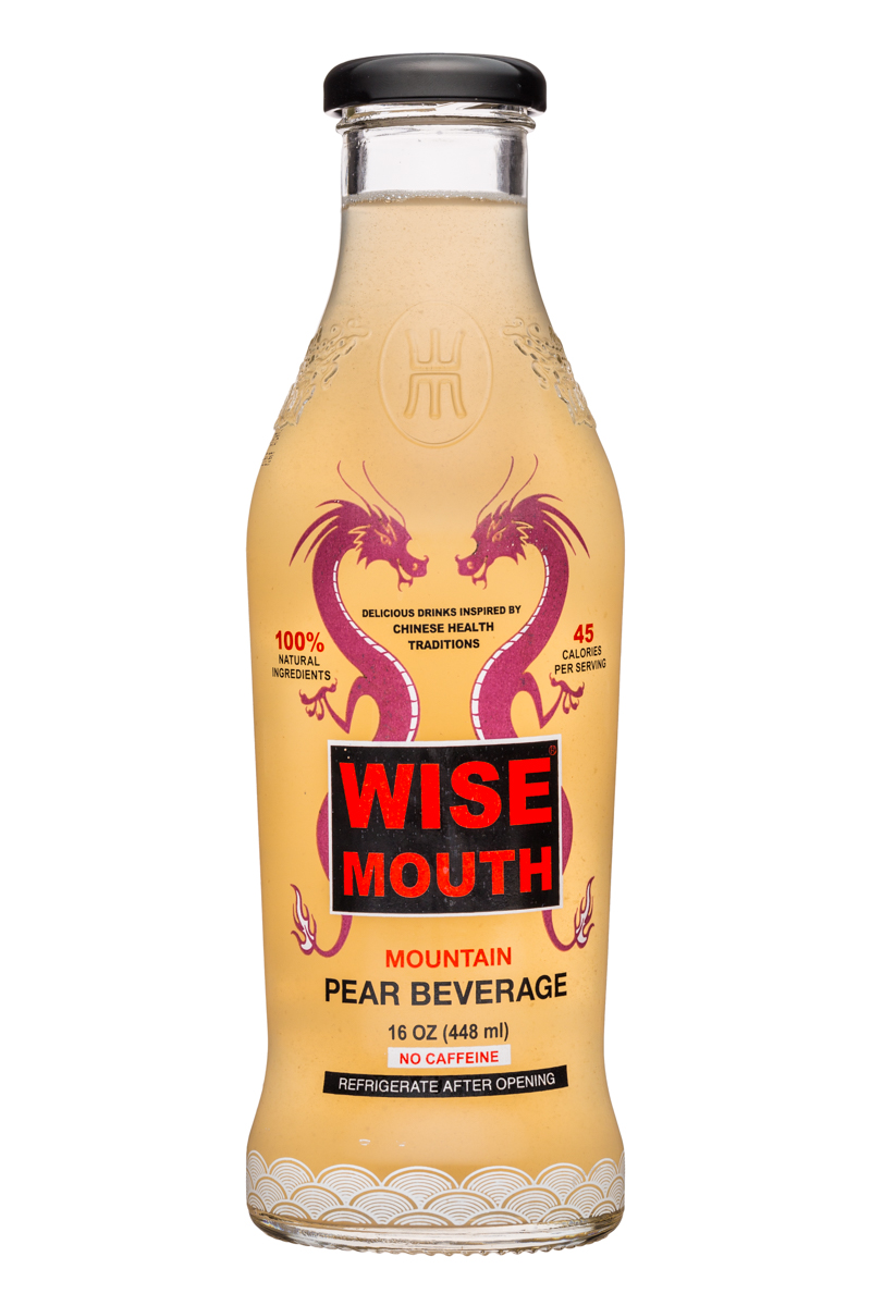 Wise Mouth: WiseMouth-16oz-PearBeverage-Front