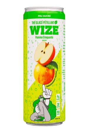 Wize Tea: Wize-12oz-2023-Sparkling-Apple-Front