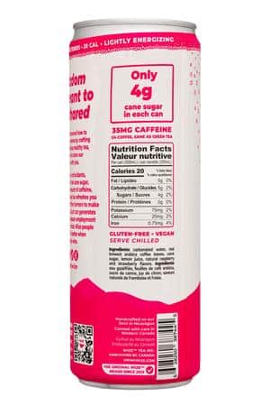 Wize Tea: Wise-12oz-2023-SparkIcedTea-Rasp-Facts