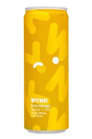 Wynk: Wink-12oz-2024-SeltzTHC-JuicyMango-Front