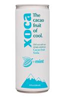 Xoca: Xoca-8oz-CacaoFruitSoda-Mint-Front
