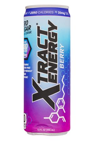 Xtract Energy: XtractEnergy-12oz-2021-CBDEnergy-Berry-Front