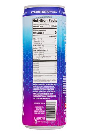 Xtract Energy: XtractEnergy-12oz-2021-CBDEnergy-Berry-Facts