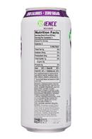 Xyience Energy : XYience-16oz-Energy-ZeroSugar-WildGrape-Facts