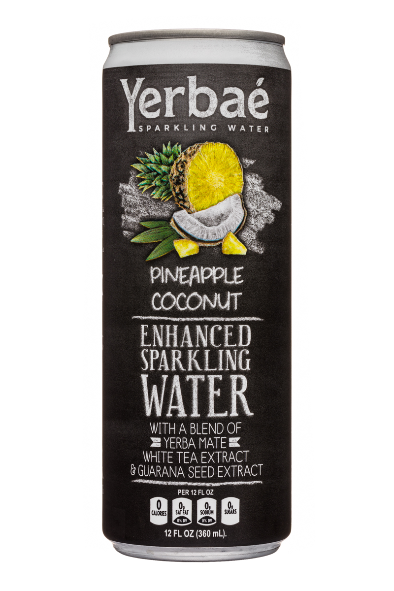 Yerbae: Yerbae-12oz-SparklingWater-PineappleCoconut-Front