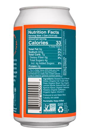 Yerbana: Yerbana-12oz-2021-SparklingYerbaMate-PeachApricot-Facts