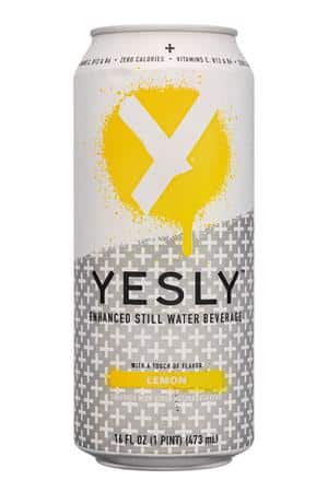Yesly Water: Yesly-16oz-2023-EnhancedWater-Lemon-Front