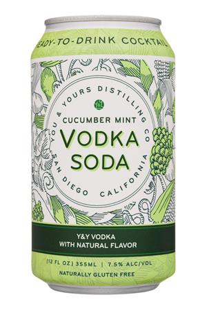 You & Yours Distilling Co.: YouYoursDistilling-12oz-2020-VodkaSoda-CucumberMint