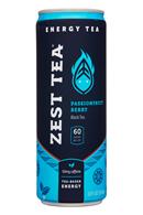Zest Tea - Energy Tea: ZestTea-12oz-EnergyTea19-PassionBerry-Front