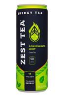 Zest Tea - Energy Tea: ZestTea-12oz-EnergyTea19-PomMint-Front