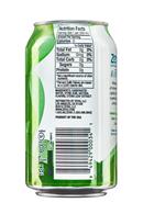 Zevia Sparkling Water: Zevia-12oz-SparklingWater-Lime-Facts