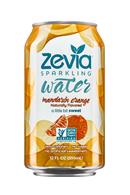 Zevia Sparkling Water: Zevia-12oz-SparklingWater-MandarinOrange-Front
