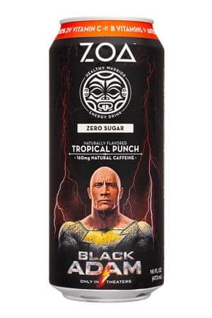 ZOA: ZOA-16oz-2022-ZeroSugar-BlackAdam-TropicalPunch-Front